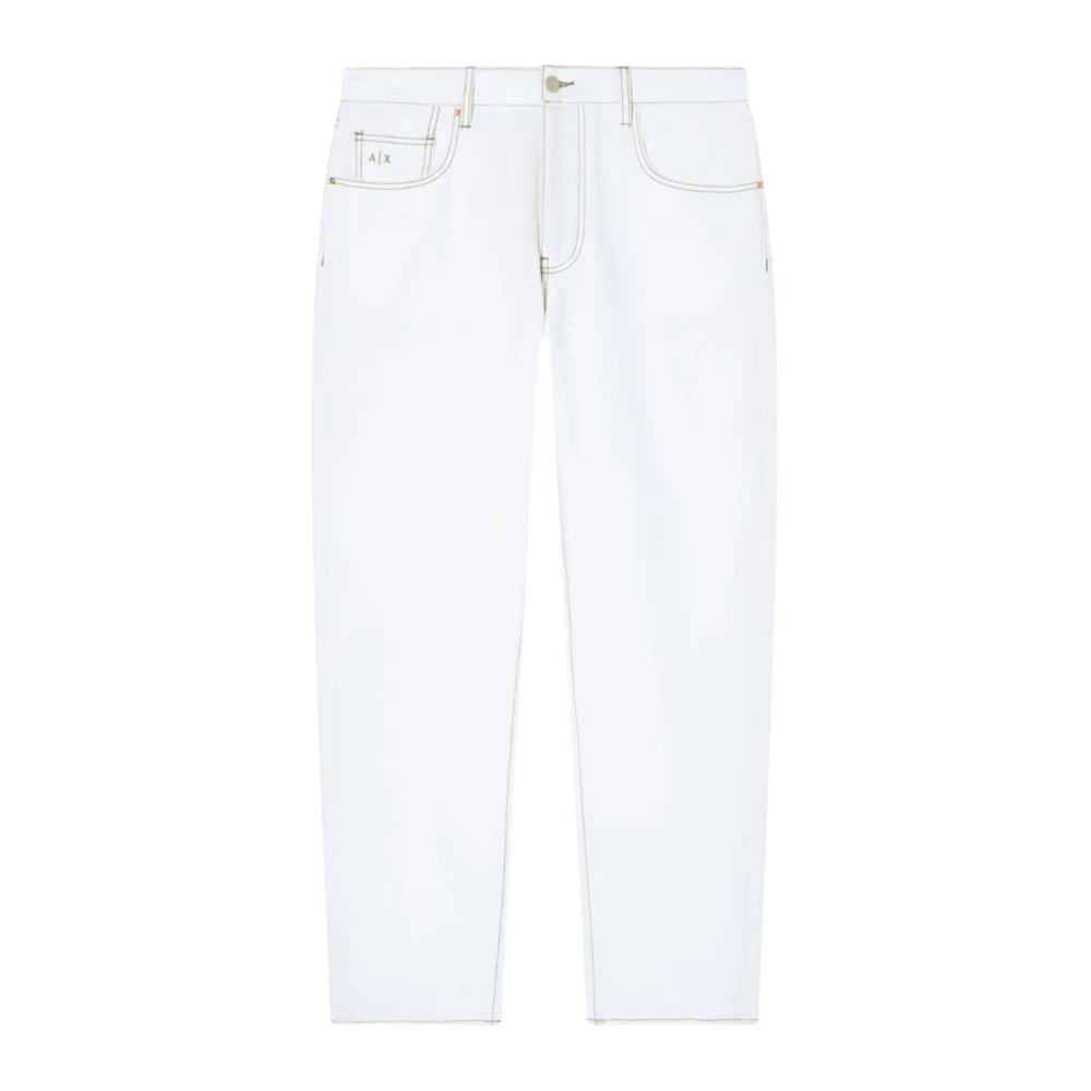 Armani Exchange Homme Blanc Jeans, Taille: W29 Jeans Coupe Ample