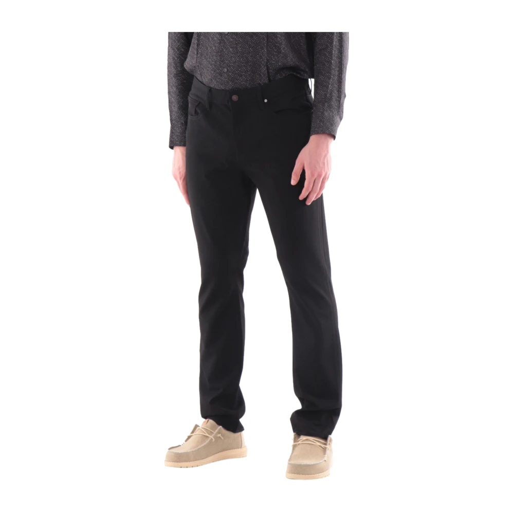 Armani Exchange Men's Black Straight Fit Jeans, W34, 5 Pockets Jeans