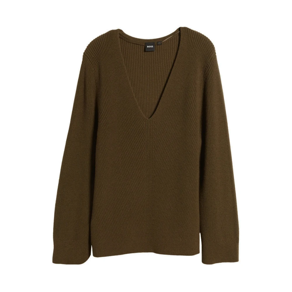 Hugo Boss Gebreide Trui Groen Green Dames