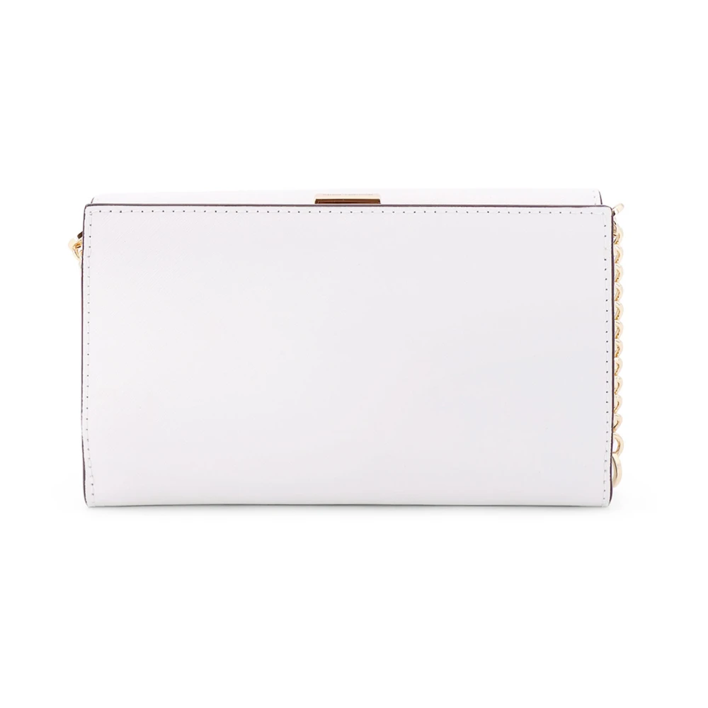 Michael Kors Witte Schoudertas met Dubbele Compartimenten White Dames