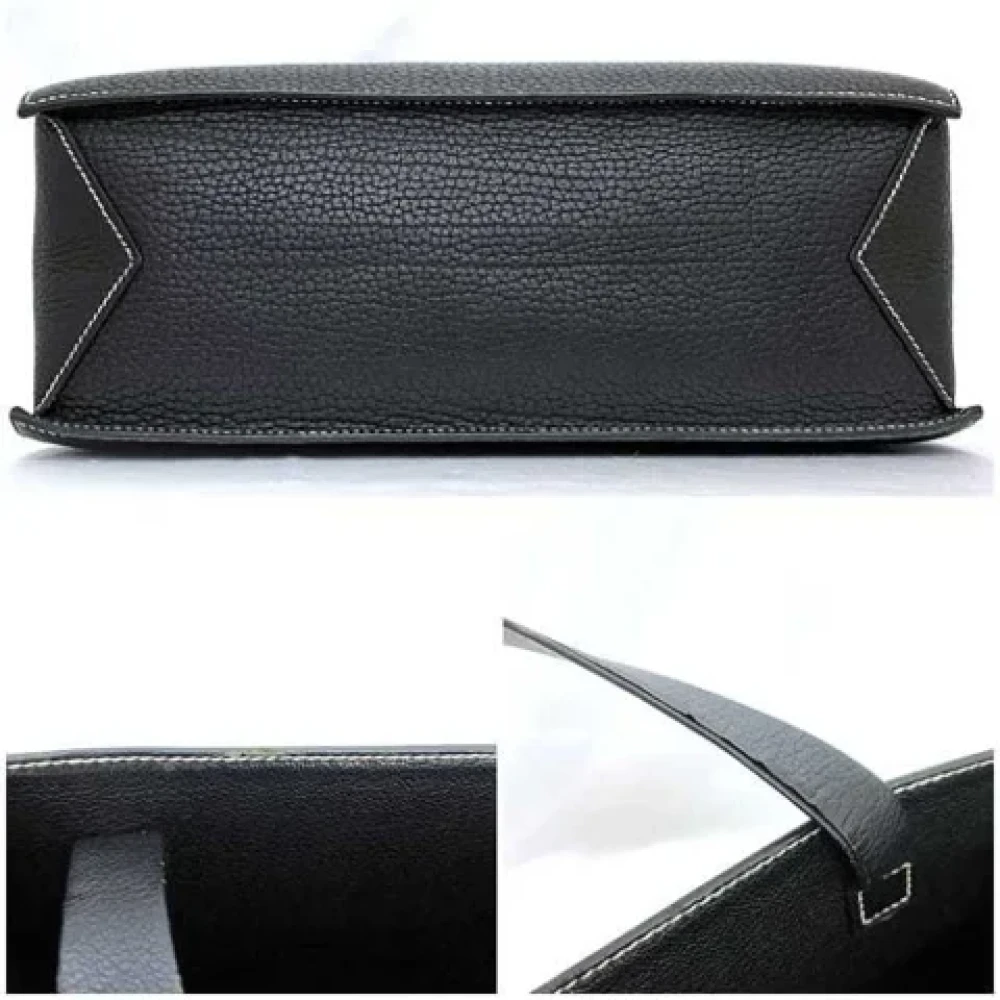 Hermès Vintage Pre-owned Leather totes Black Dames
