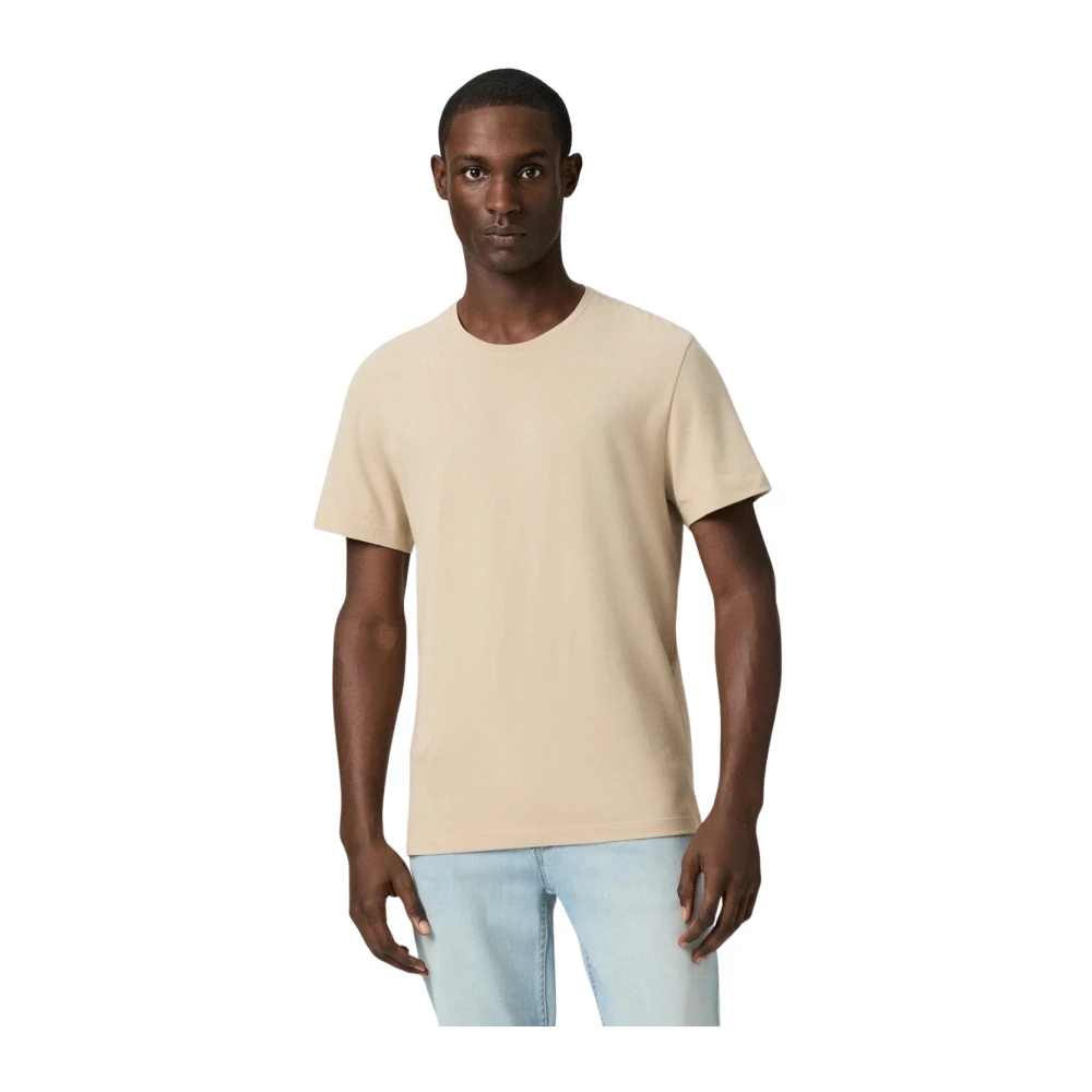 Paige Men's Beige T-Shirts, S, Sorden Crew Neck Tee