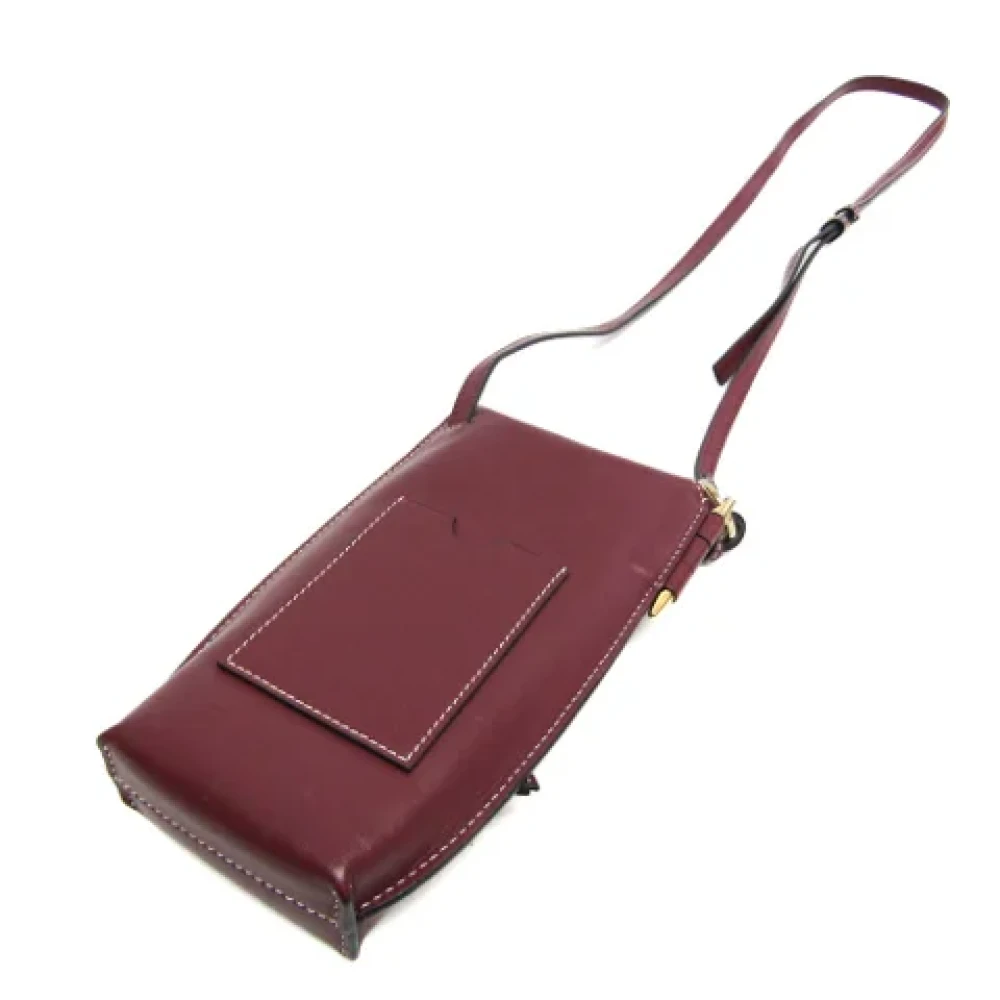 Loewe Pre-owned Leather shoulder-bags Red Dames