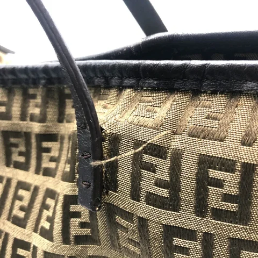 Fendi Vintage Pre-owned Canvas fendi-bags Beige Dames