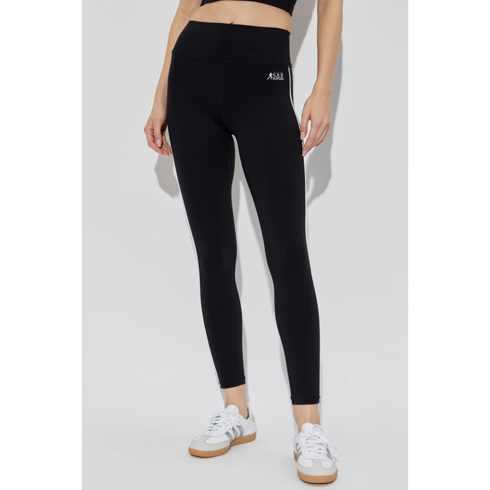 Sporty & Rich Leggings uit de The Mountain collectie Black Dames