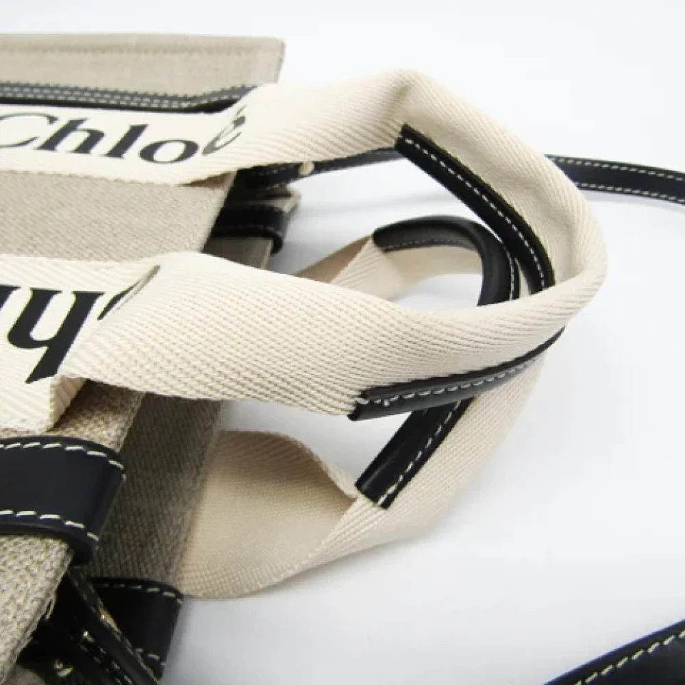 Chloé Pre-owned Canvas handbags Beige Dames