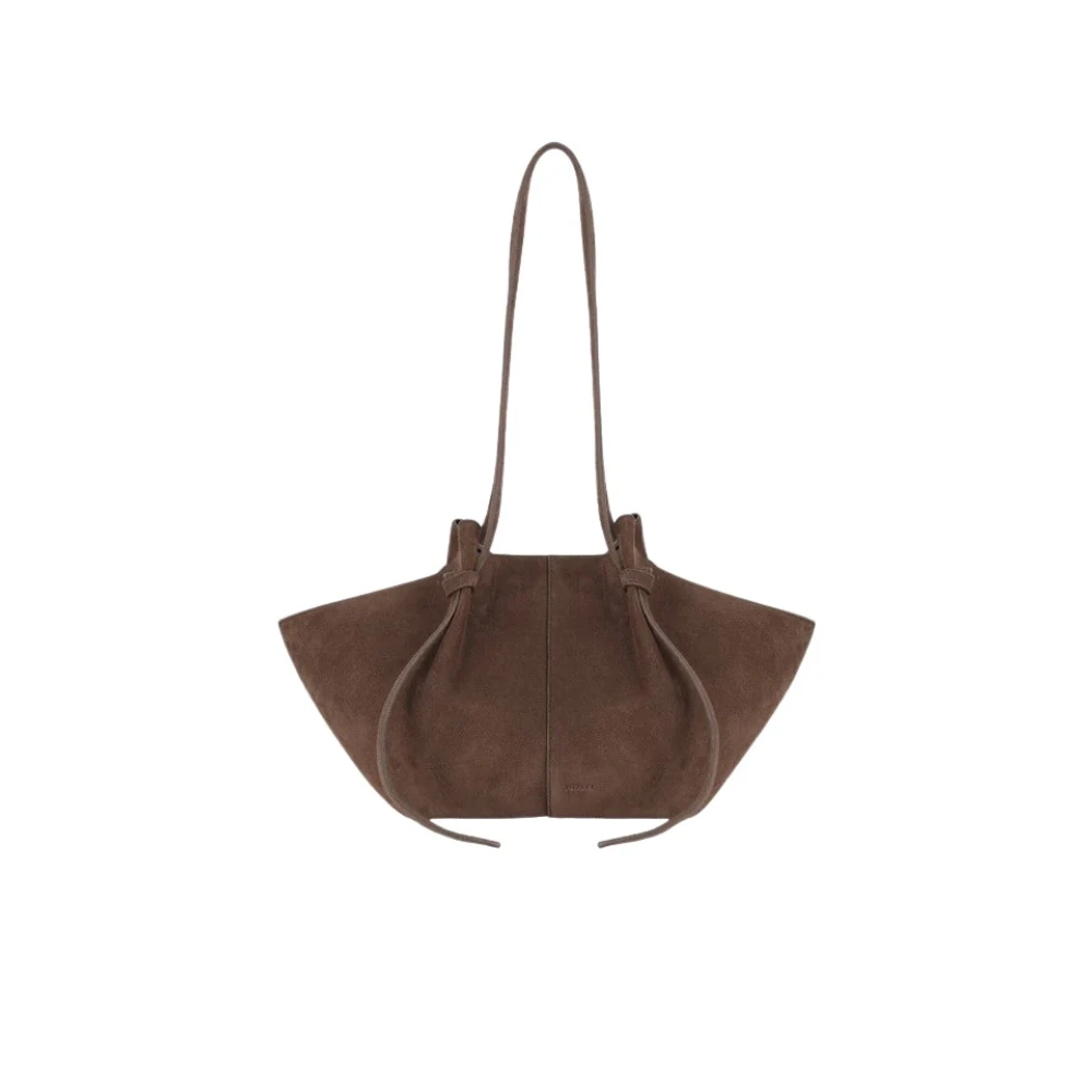 Yuzefi Women's Brown Mochi Suede - Shoulder Bags - One Size - Bags