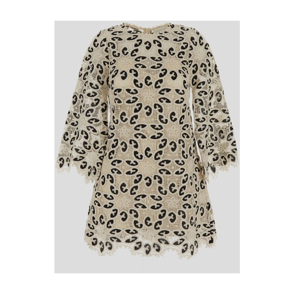 Zimmermann Kanten Mini Jurk van Katoen Multicolor Dames