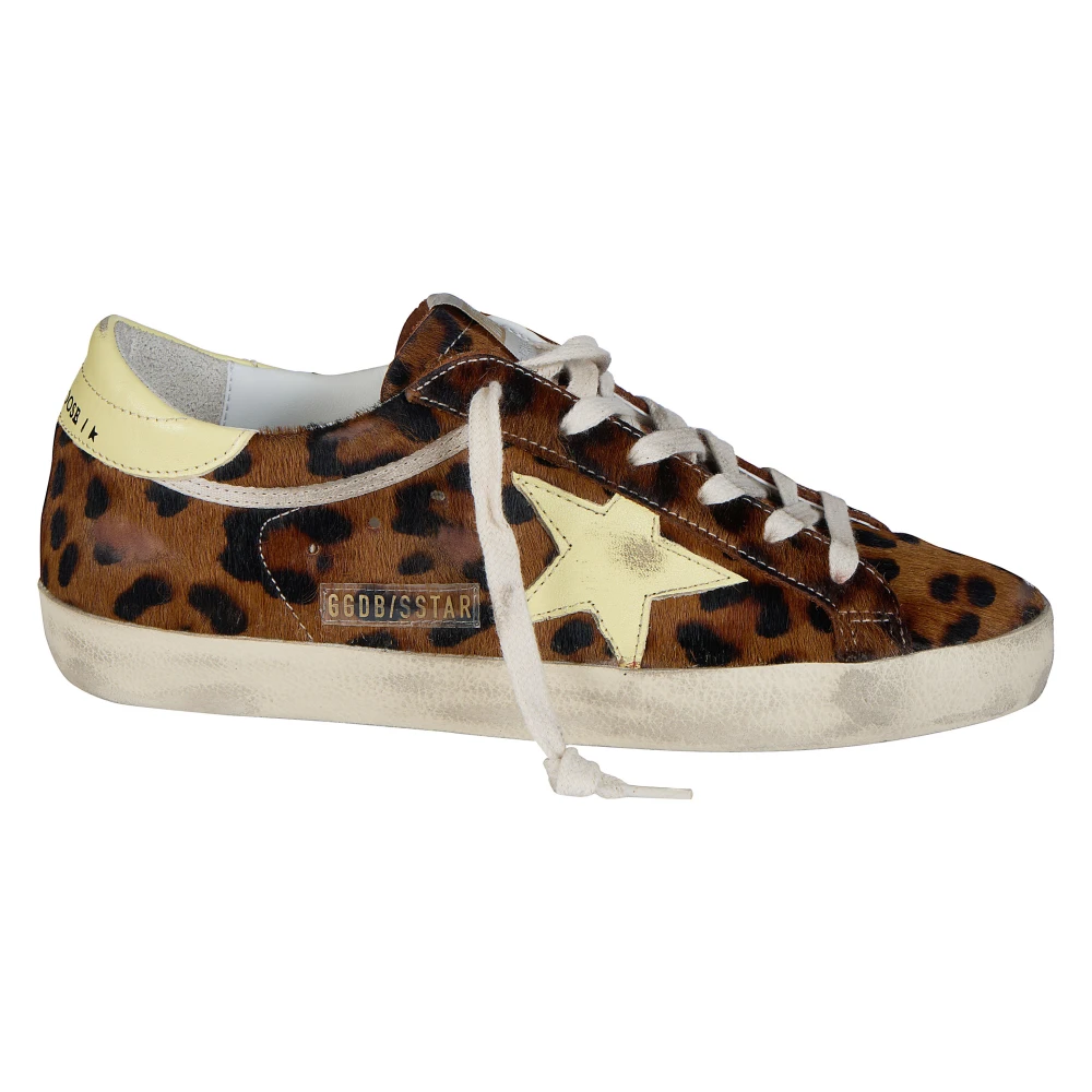 Golden Goose Super-Star Horsy Upper Toe and Tongue Nappa Star and Heel Dames Schoenen Bruin