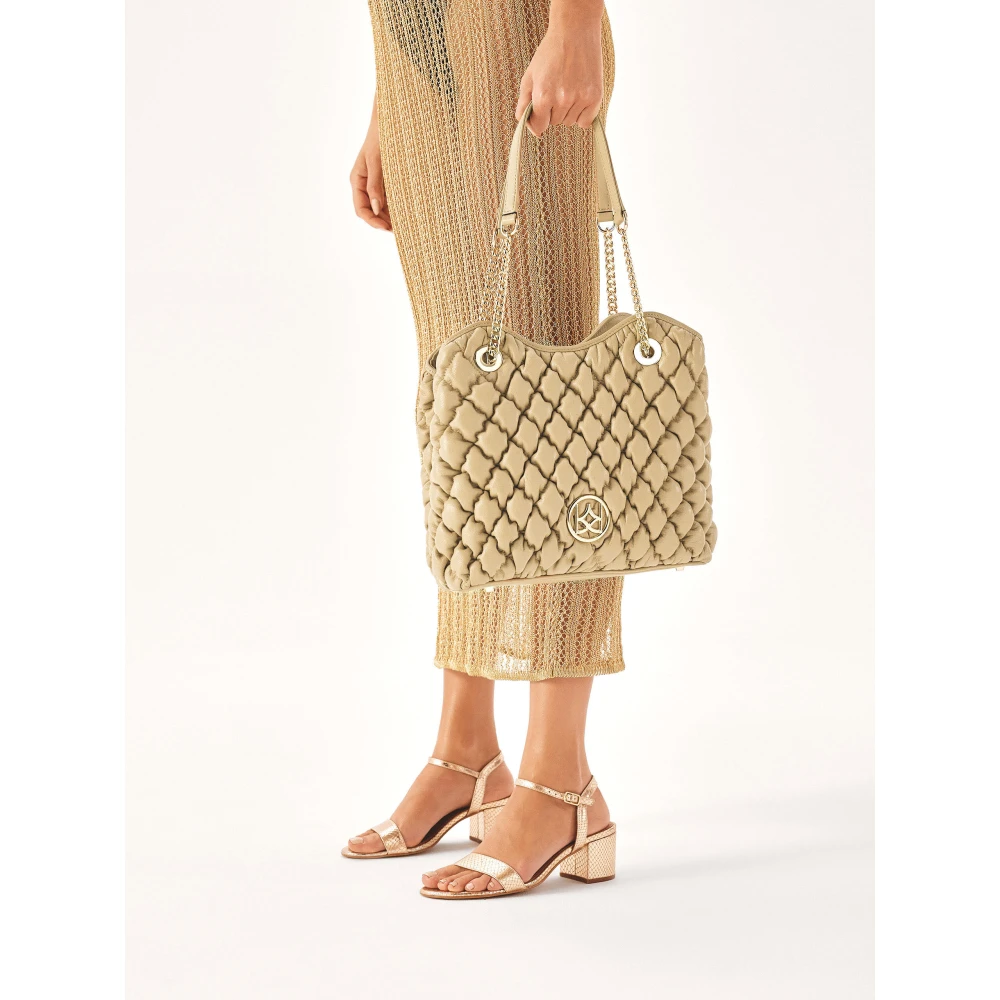 Kazar Beige zachte gewatteerde leren handtas Beige Dames