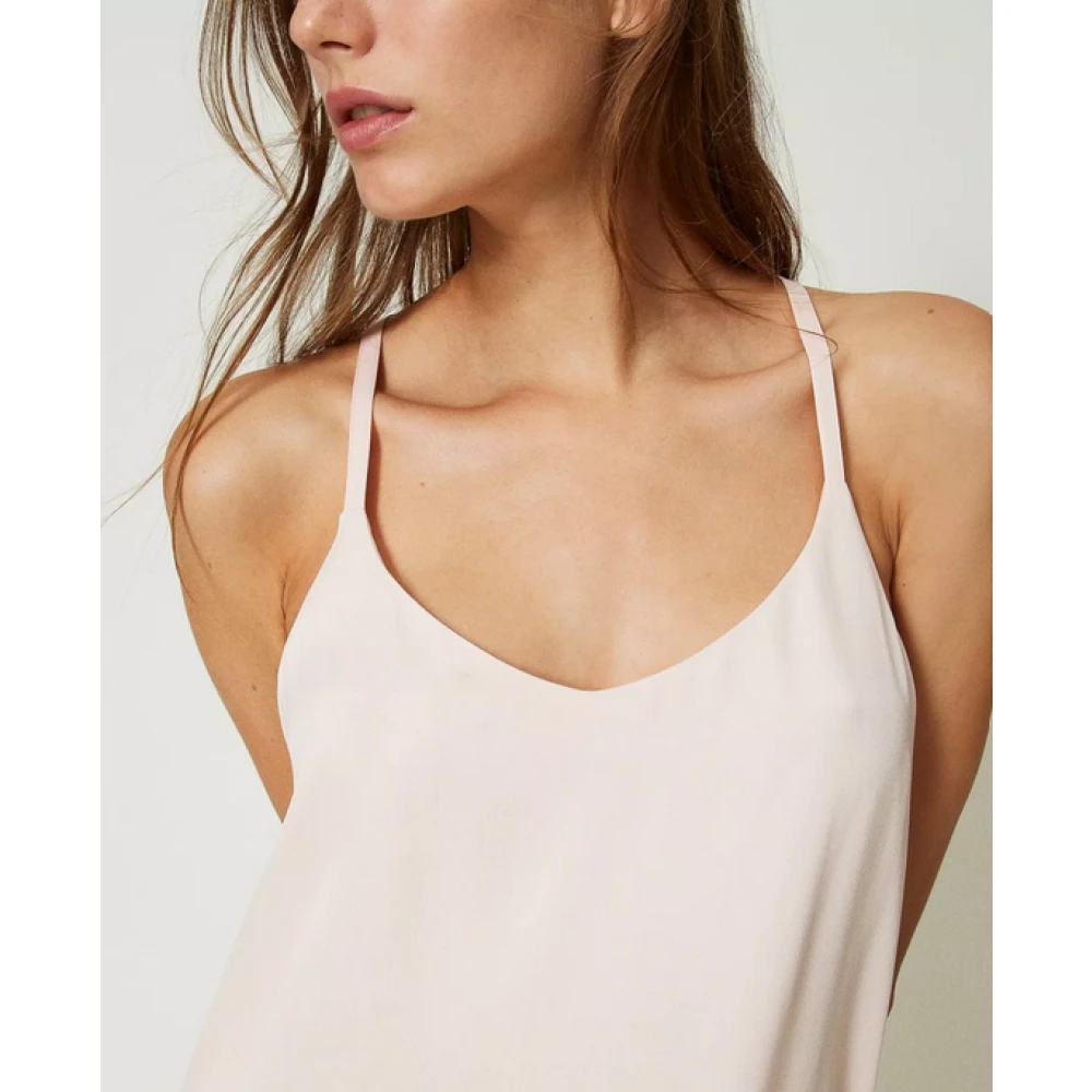 Twinset Witte Top met Stijlvol Ontwerp White Dames