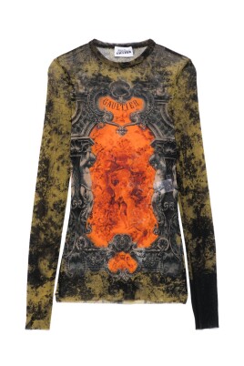 graphic-print-sheer-top-long-sleeves