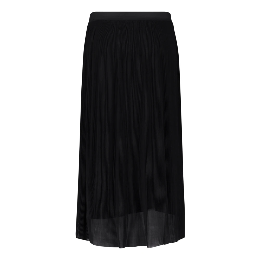 Betty & Co Elegante Geplooide Midi Rok Black Dames