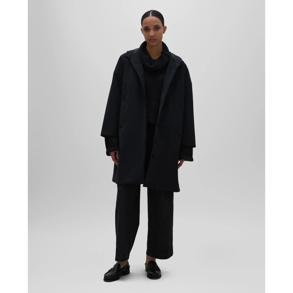 Aspesi Technische Stof Cocoonjas Black Dames