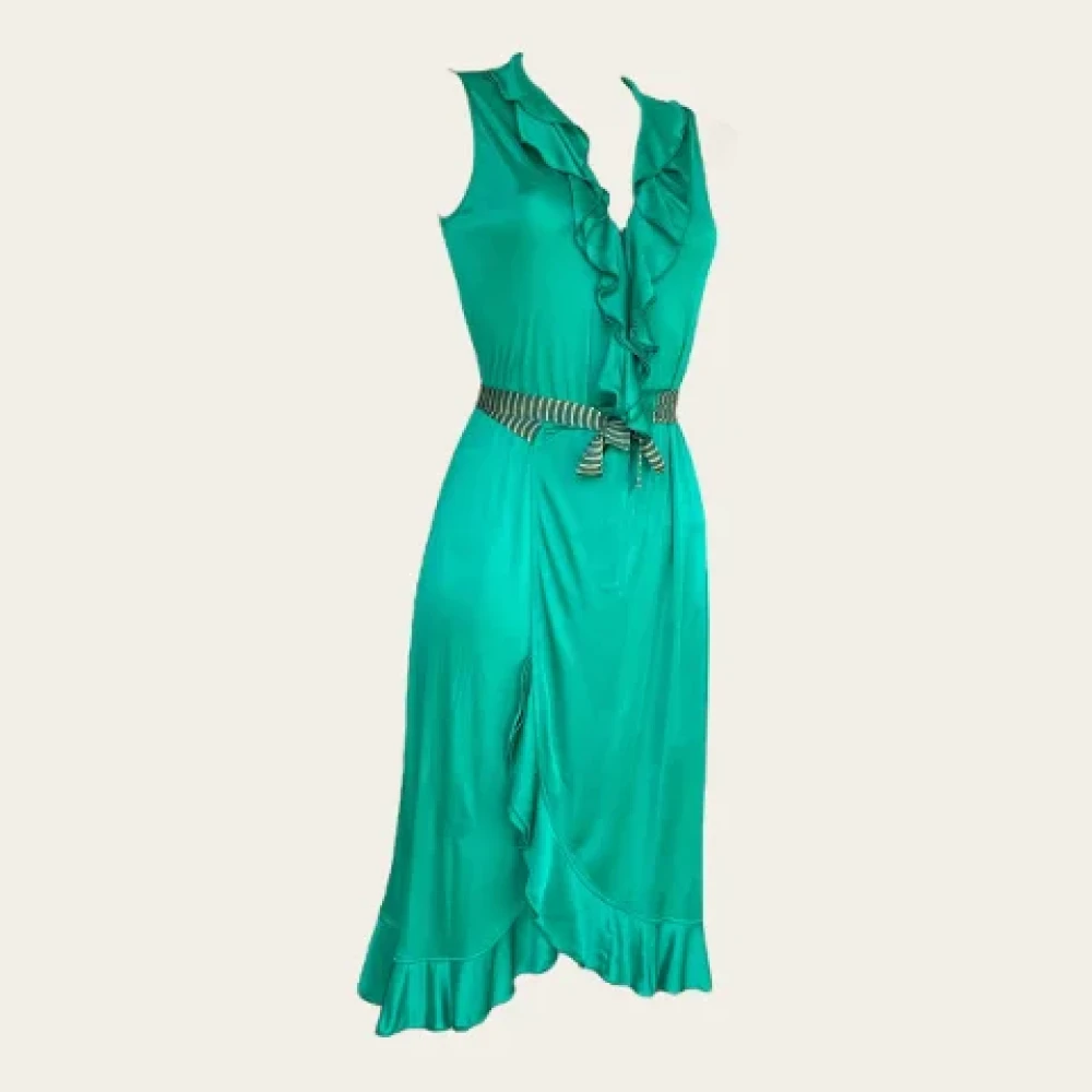 Missoni Pre-owned Viscose dresses Green Dames