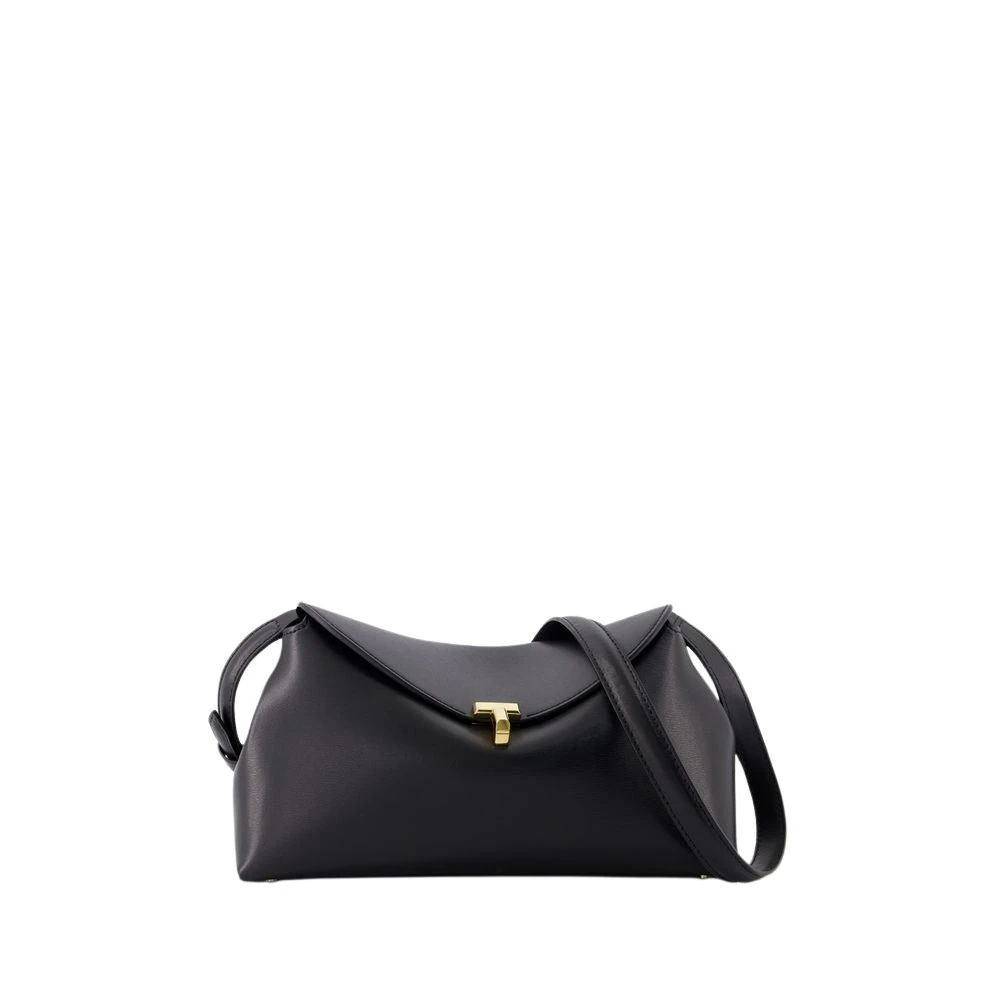 Totême Women's Black Leather T Lock Clutch Bag