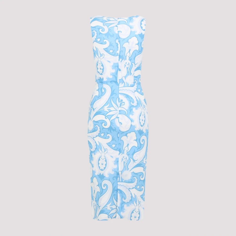 ETRO Blauwe Elegante Jurk Dameskleding Multicolor Dames