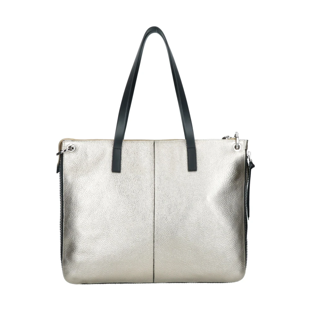 Rebelle Gouden Leren Shopper Tas Cassandra Beige Dames