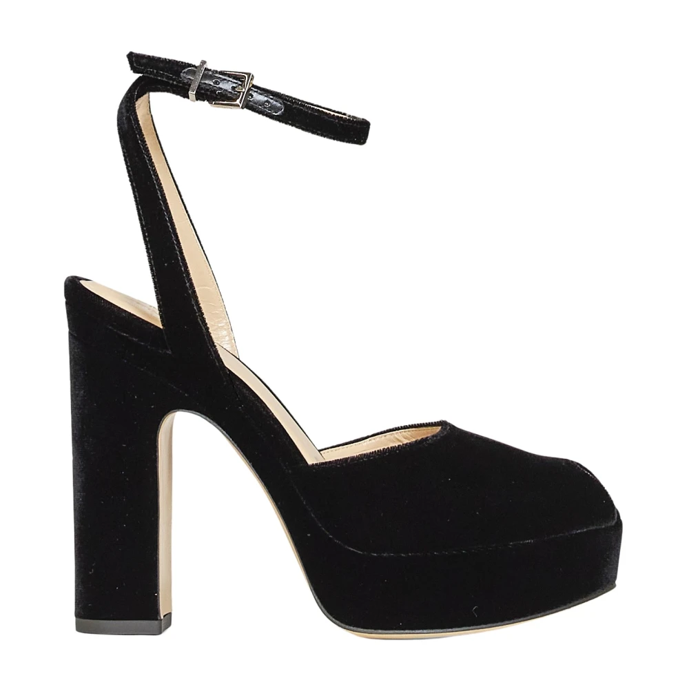 Fendi After 9 Sandals - Female - High Heel Sandals - Black - 8 Uk - Shoes