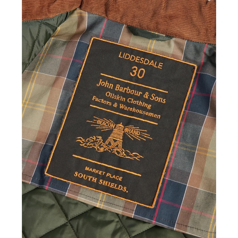Barbour 30e verjaardag Liddesdale Gewatteerde Jas Green Heren