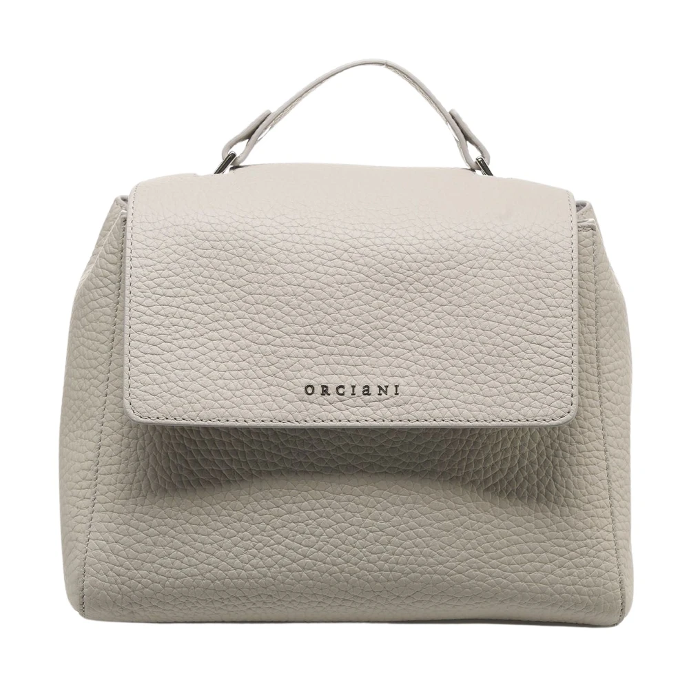 Orciani Grijze Nappa Handtas Sveva Soft Small Gray Dames