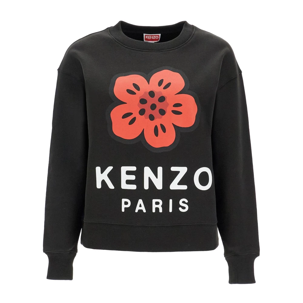 Kenzo Boke Flower Crewneck Sweatshirt Black Dames