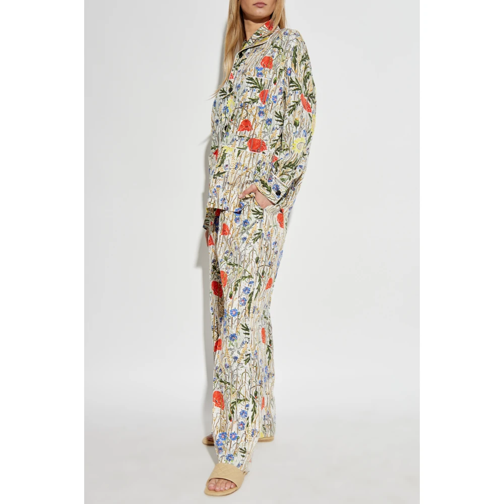 Bottega Veneta Tweepersoons pyjama met bloemenmotief Multicolor Dames