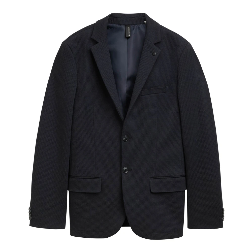 Tom Tailor Gestructureerde Blazer in Hemelsblauw Blue Heren