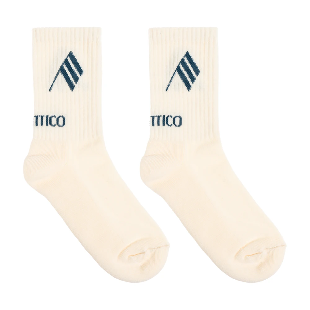 The Attico Sokken met logo Beige Heren