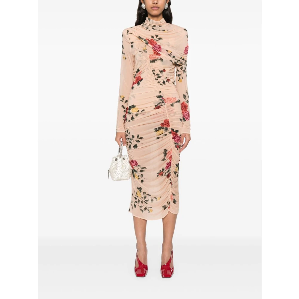 Magda Butrym Beige Jurk voor Vrouwen Multicolor Dames