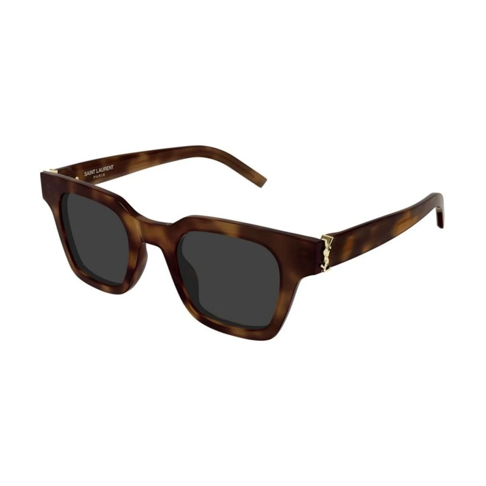 Saint Laurent Unisex Brown Rectangle Sunglasses - Sunglasses - 47 Mm - Accessories