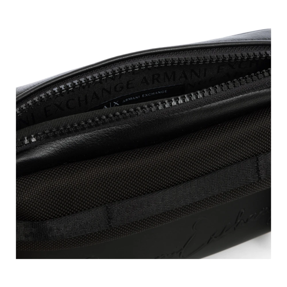 Armani Exchange Stijlvolle Crossbody Tas met Verstelbare Band Black Heren