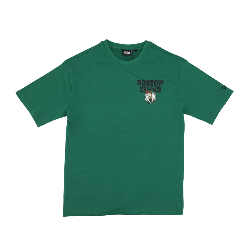 New Era Men's Green Training, Xs, Boston Celtics Script Tee /White