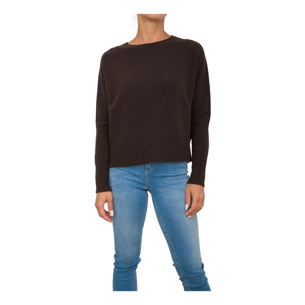Marella Bruine Wollen Mouwloze Top Brown Dames