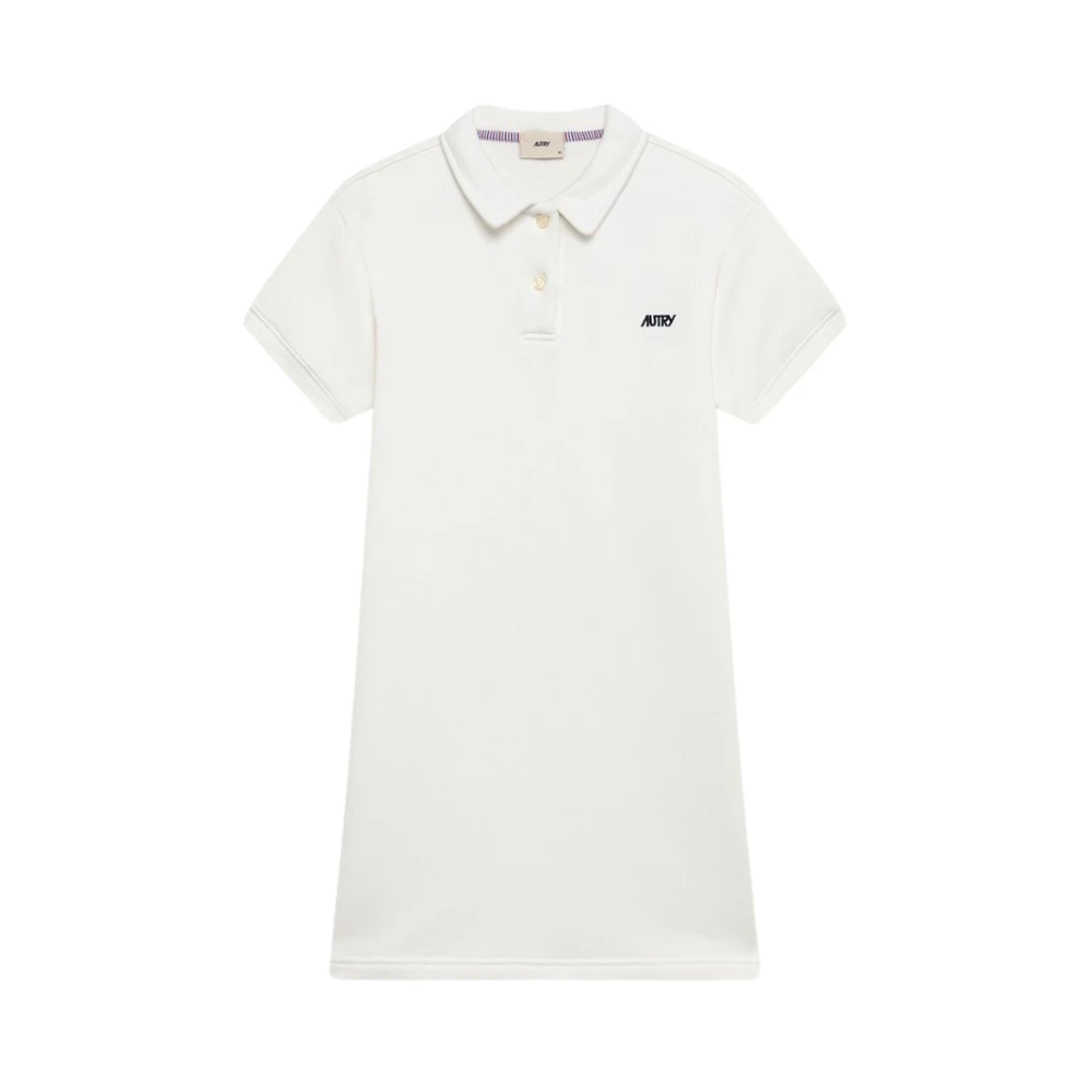 Autry Women's White Polo Shirts, L, Short Dresses