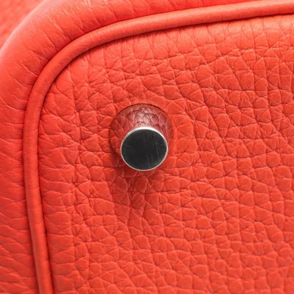 Hermès Vintage Pre-owned Leather handbags Orange Dames