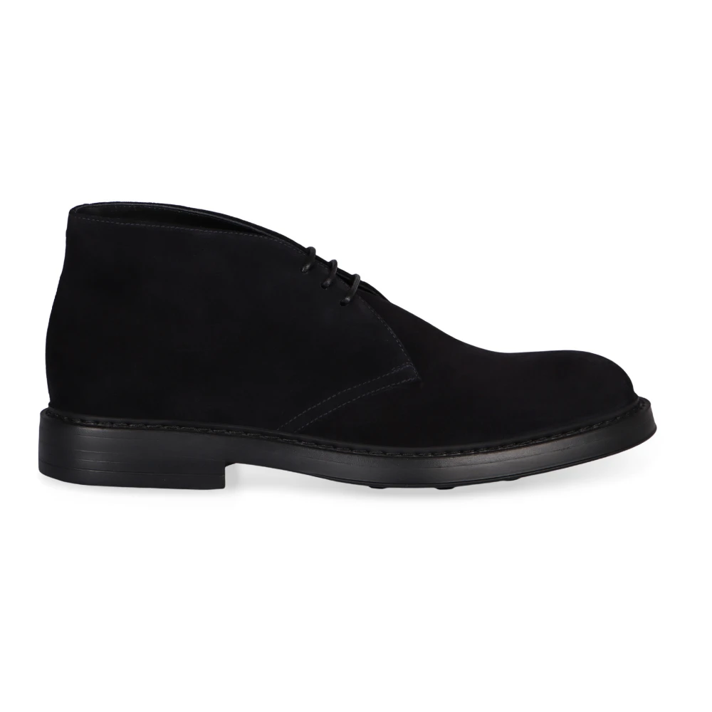 Doucal's Men's Blue Lace-Up Boots, 7 Uk, Suede Desert Boots