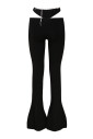 black-cut-out-flared-trousers