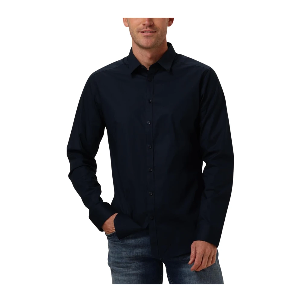 Pure Path Essentieel Casual Overhemd voor Heren Blue Heren