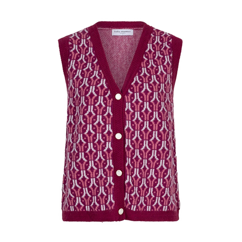 Lofty Manner Yara Spencer Stijlvolle Top Red Dames