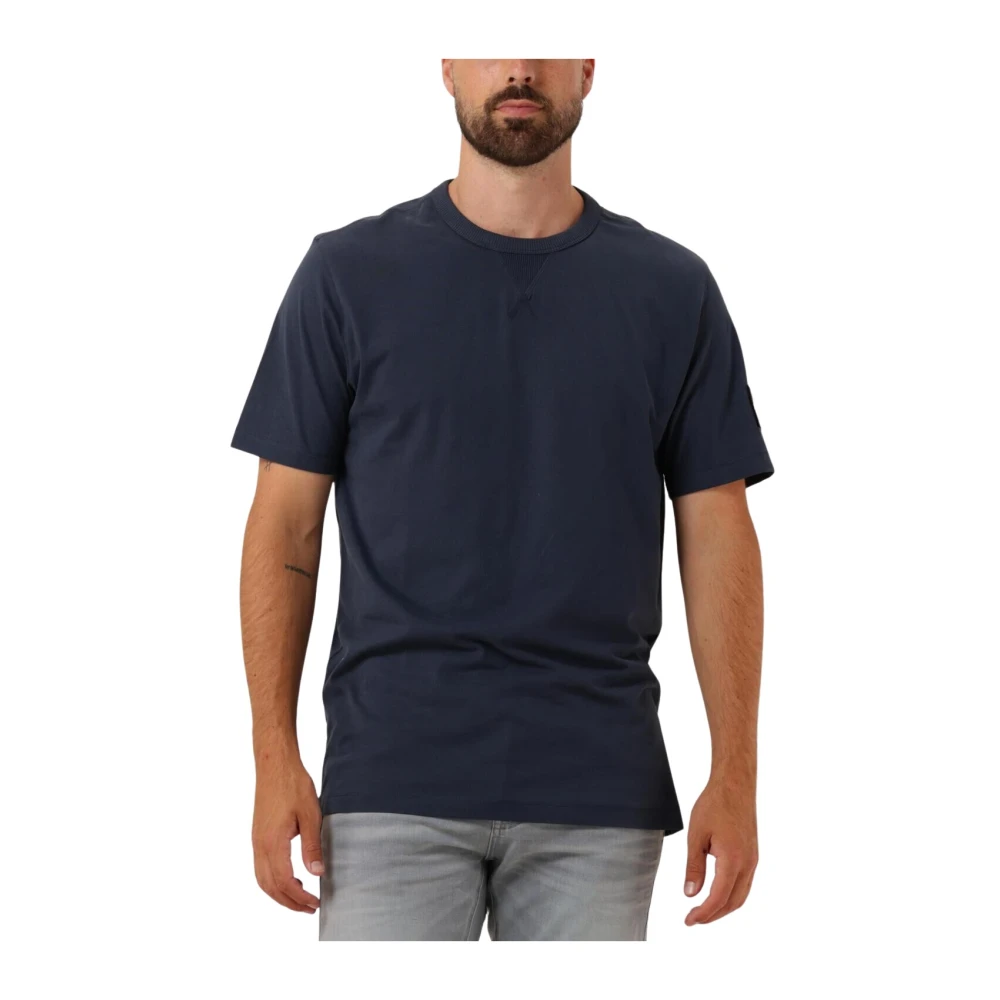 Calvin Klein Heren Badge Regular Tee Blue Heren