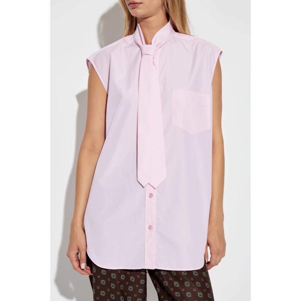 Moschino Mouwloos shirt Pink Dames