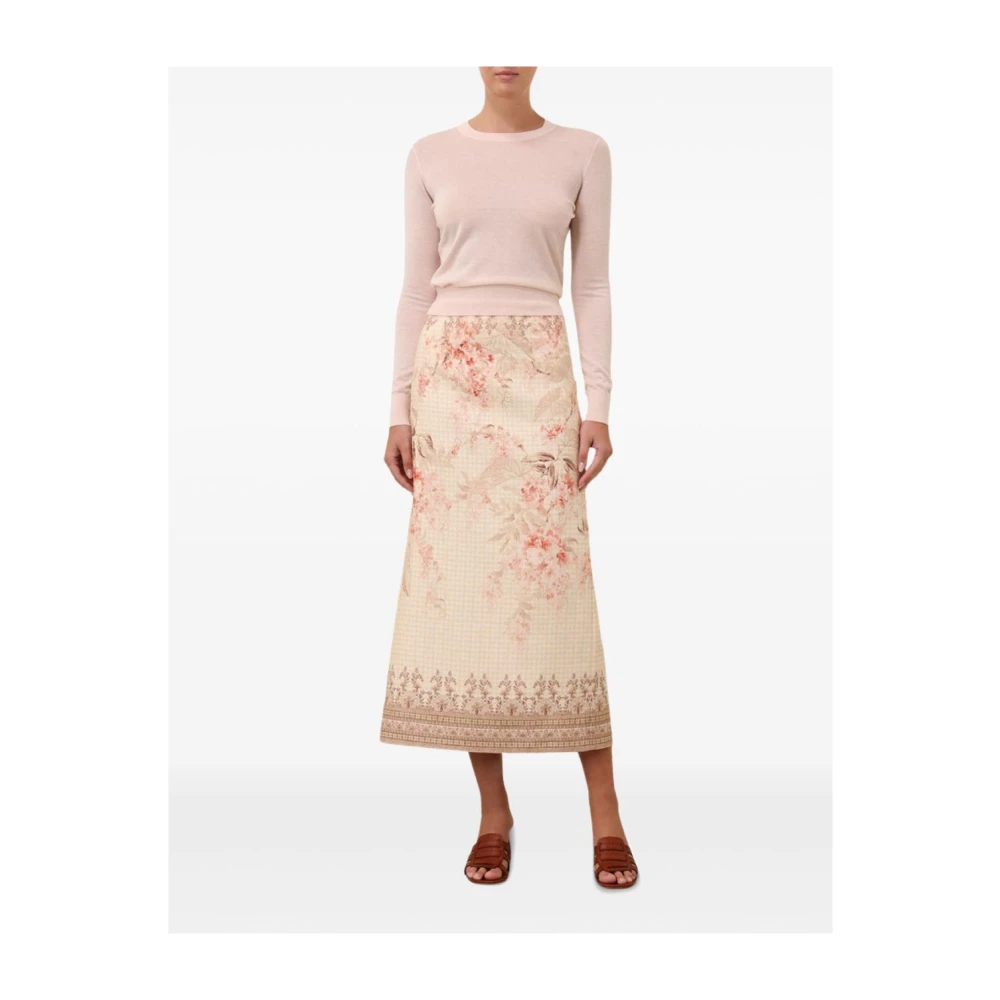 Zimmermann Grafische Print Hoge Taille Rok Multicolor Dames