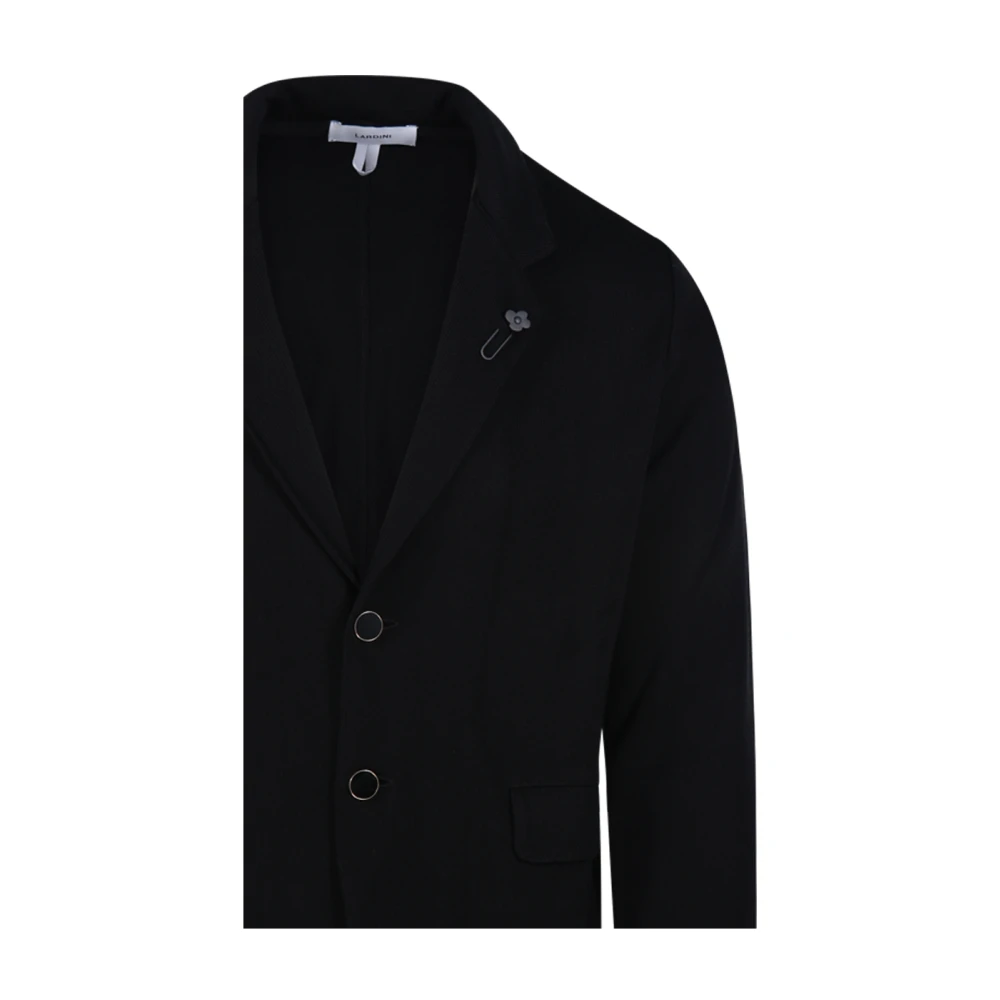 Lardini Zwarte Blazer voor Mannen Black Heren