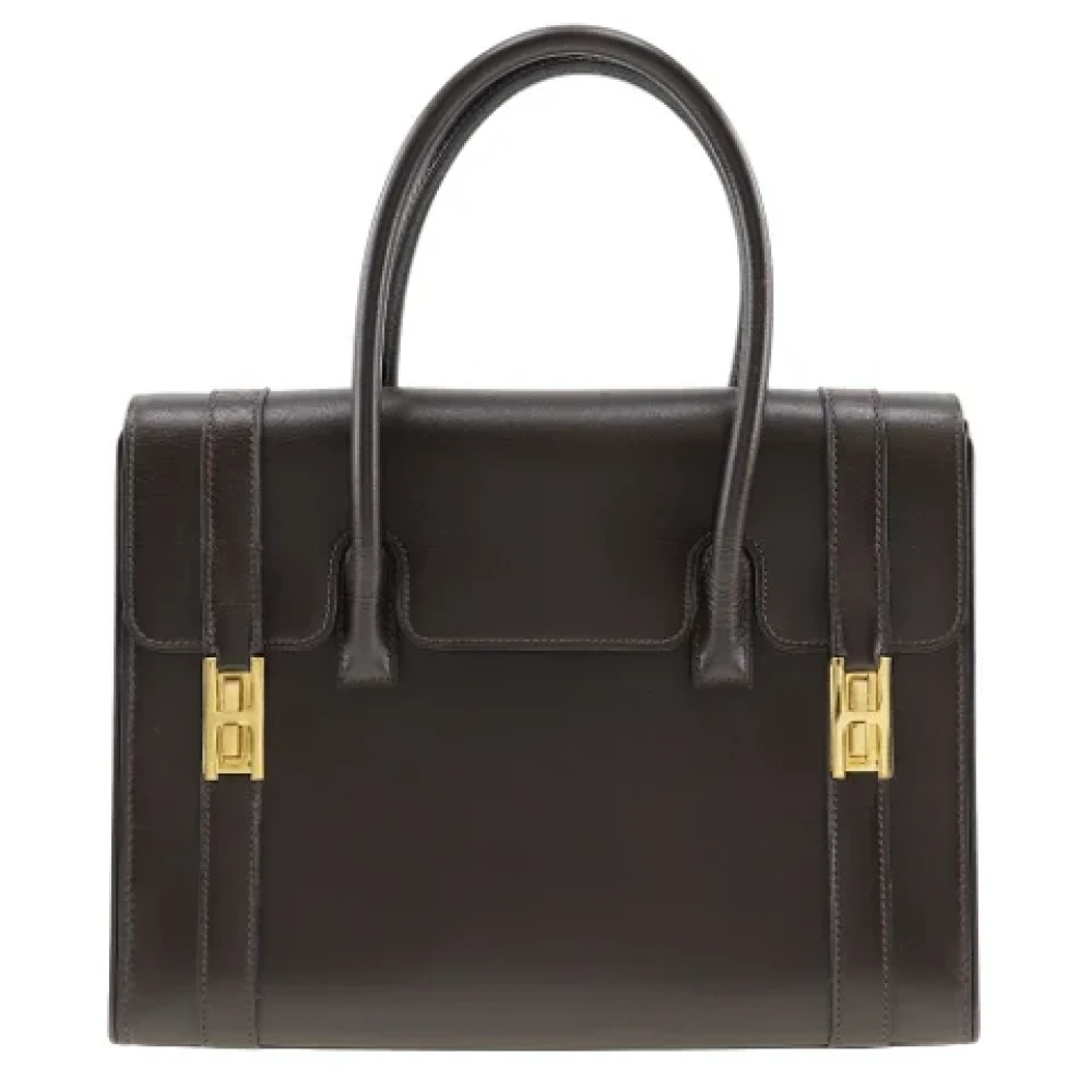 Hermès Vintage Pre-owned Leather handbags Brown Dames