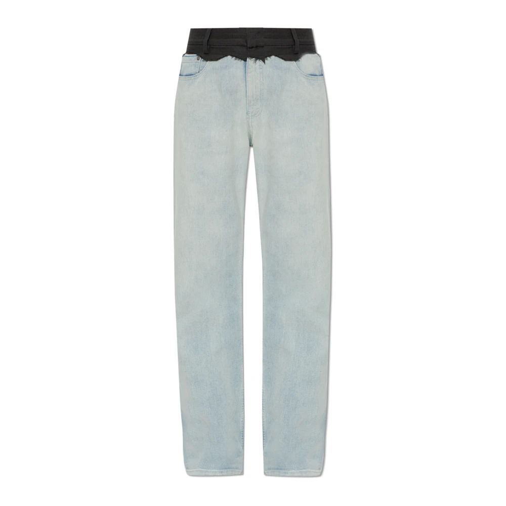 Mm6 Maison Margiela Jeans Droits Femme Jeans Bleu W28