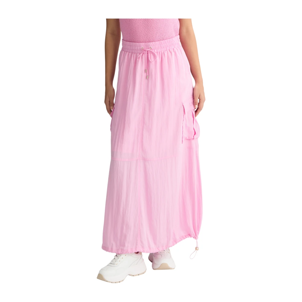 Liu Jo Cargo Lange Rok met Functionele Details Pink Dames