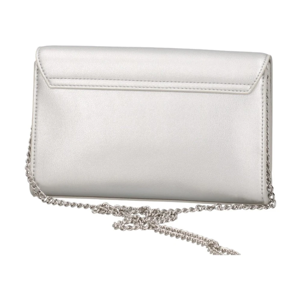 Moschino Zilveren Synthetische Dames Schoudertas Gray Dames