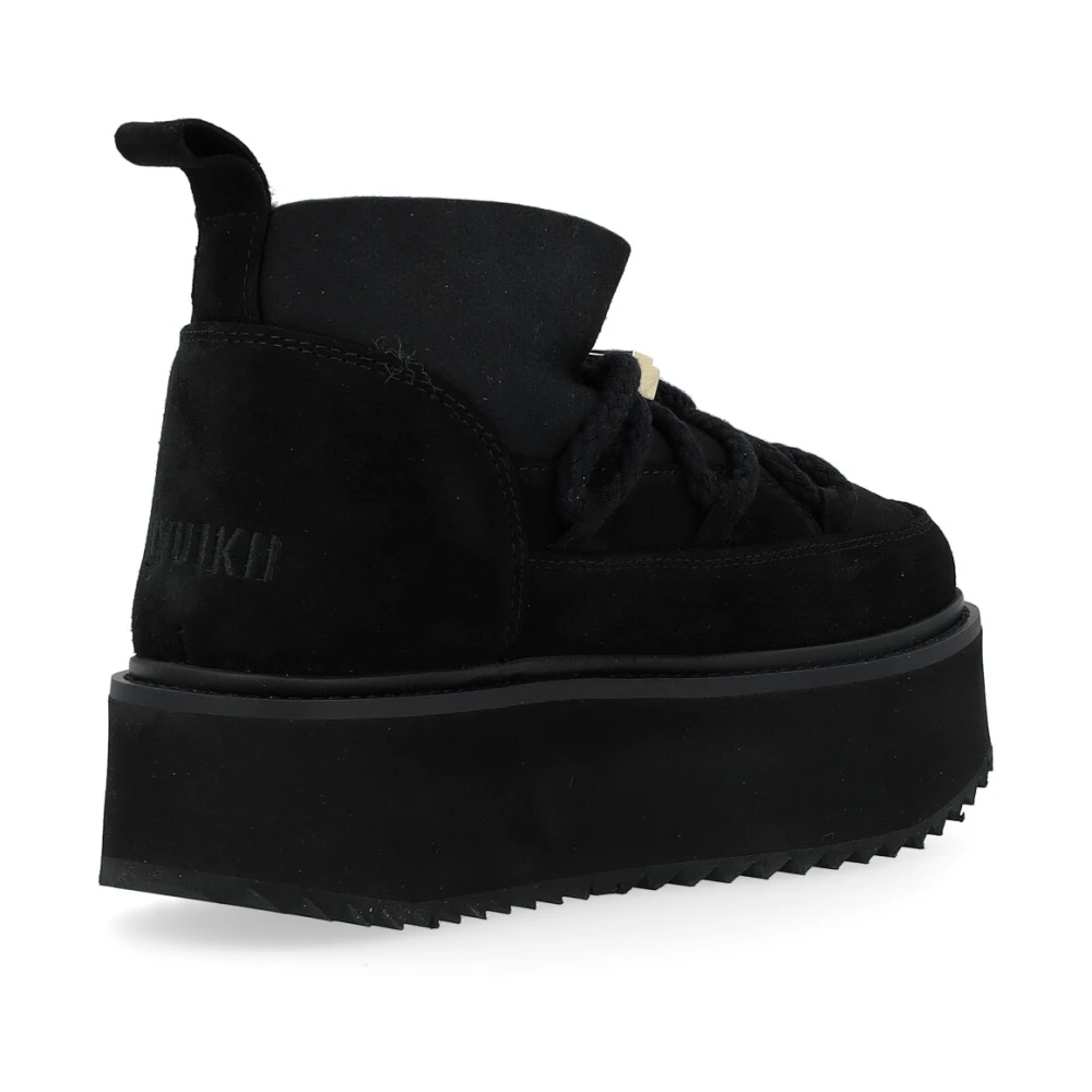 Inuikii Klassieke Lage Platform Zwarte Schoenen Black Dames