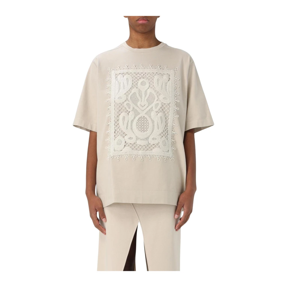 Dondup - Tops > T-Shirts - Beige - Dondup - Modalova